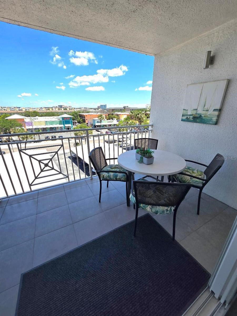 Spacious balcony, great place to start your day with coffee!
