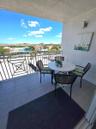 Spacious balcony, great place to start your day with coffee!