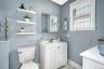 Large powder room