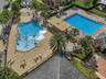 Aerial view of the community pool on Eagle Creek Center Blvd