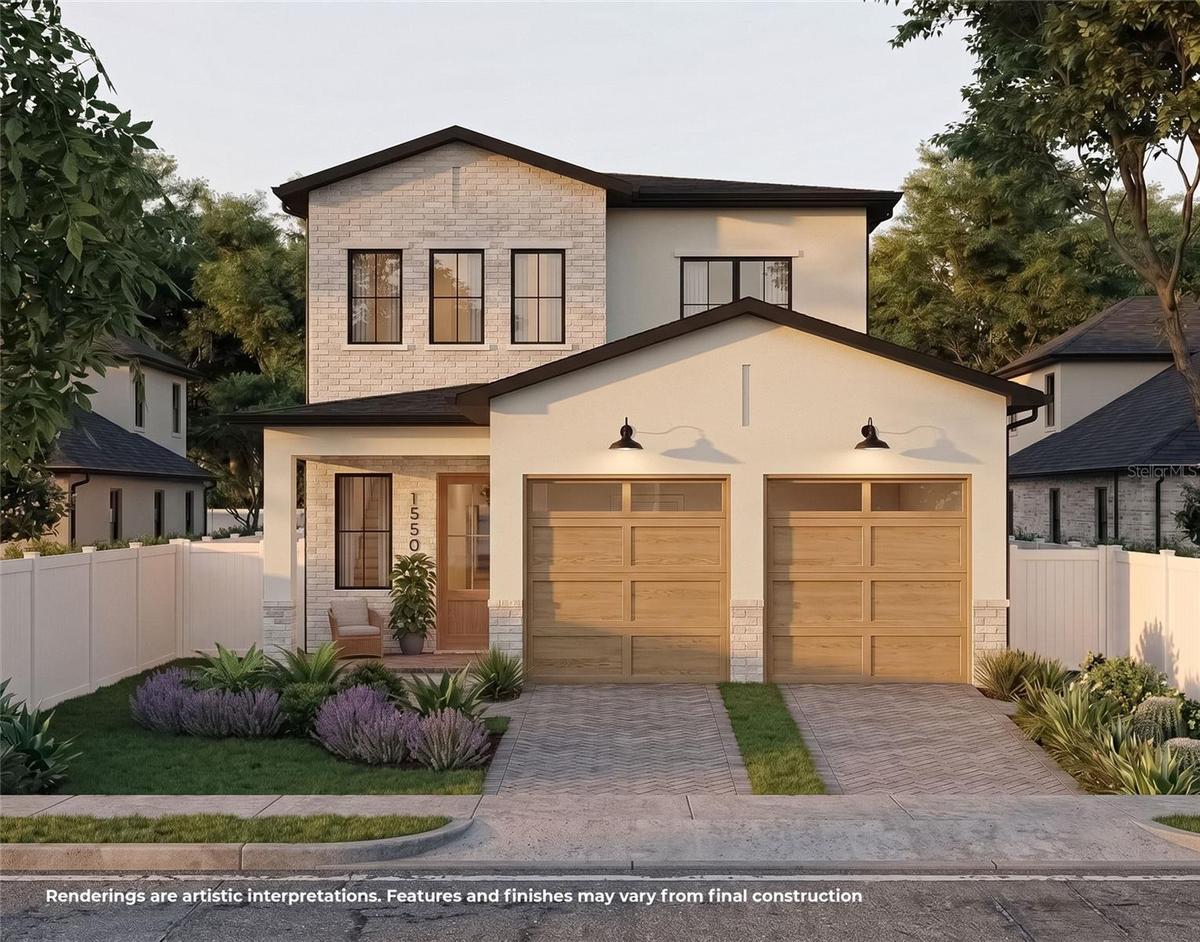 Beautiful new construction contemporary residence at 1550 Palm Avenue in desirable Winter Park.