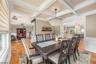 Formal DR w/coffered ceilings