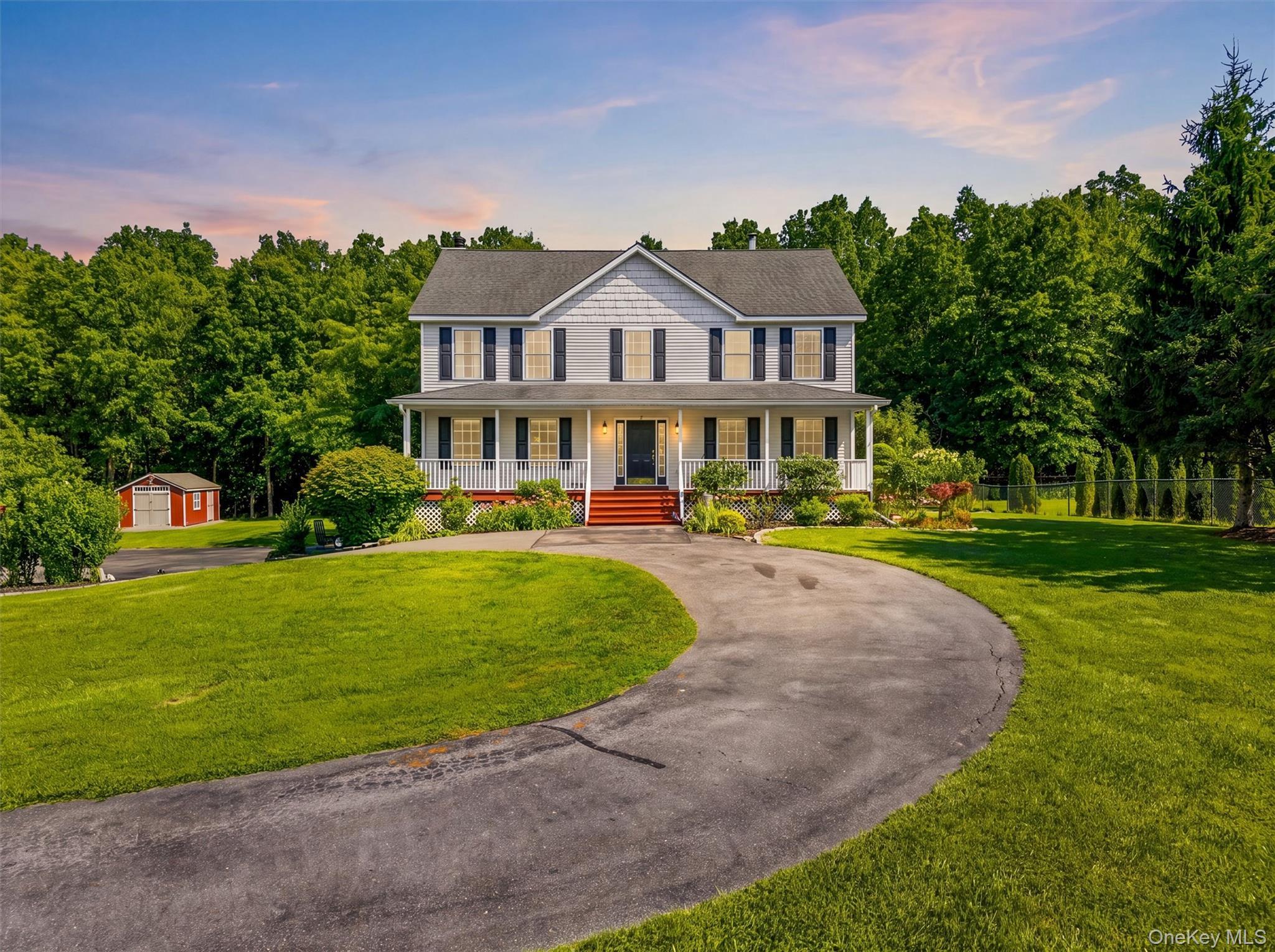 Twilight view of 604 Ridgebury Rd.