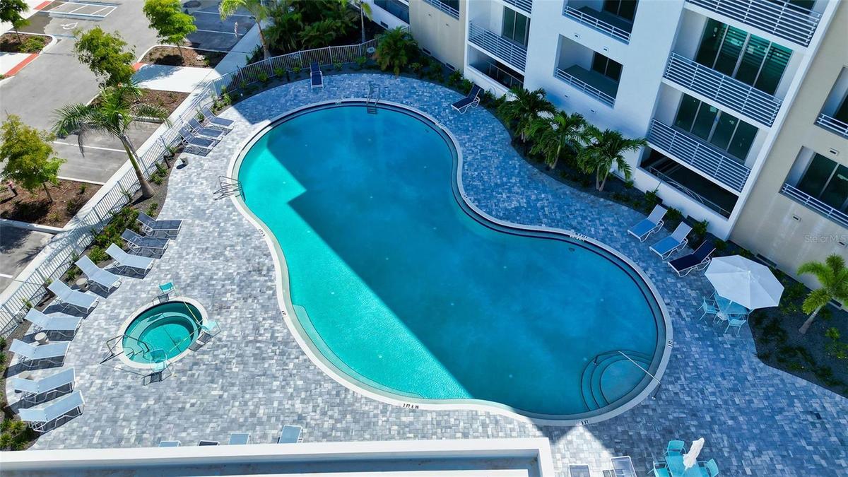 Heated pool and spa