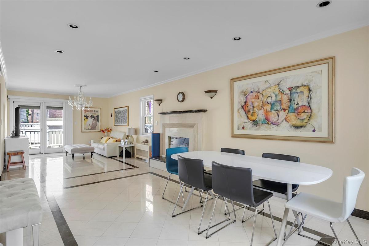 Spacious open concept formal dining room