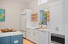 Kitchen with custom cabinetry and high end appliances