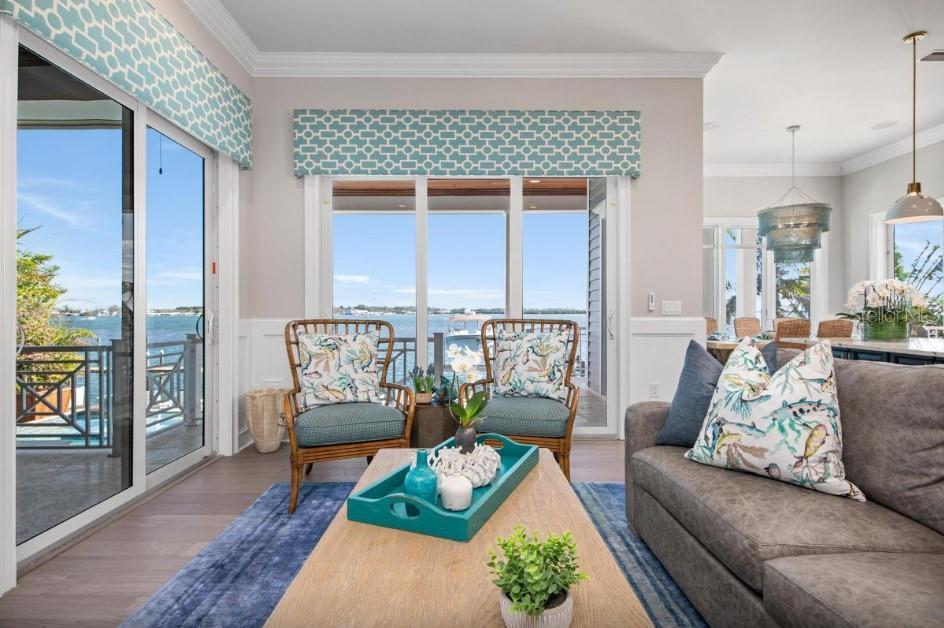 Mid level living room