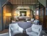 Clubhouse with a fireplace, full kitchen, and bathrooms can accommodate up to 60 people.