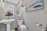 Upstairs half bath off of living room