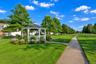 Community gazebo and landscaped walking path
