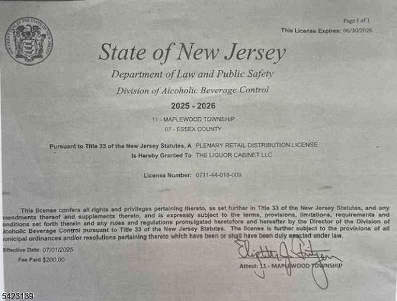 Liquor License