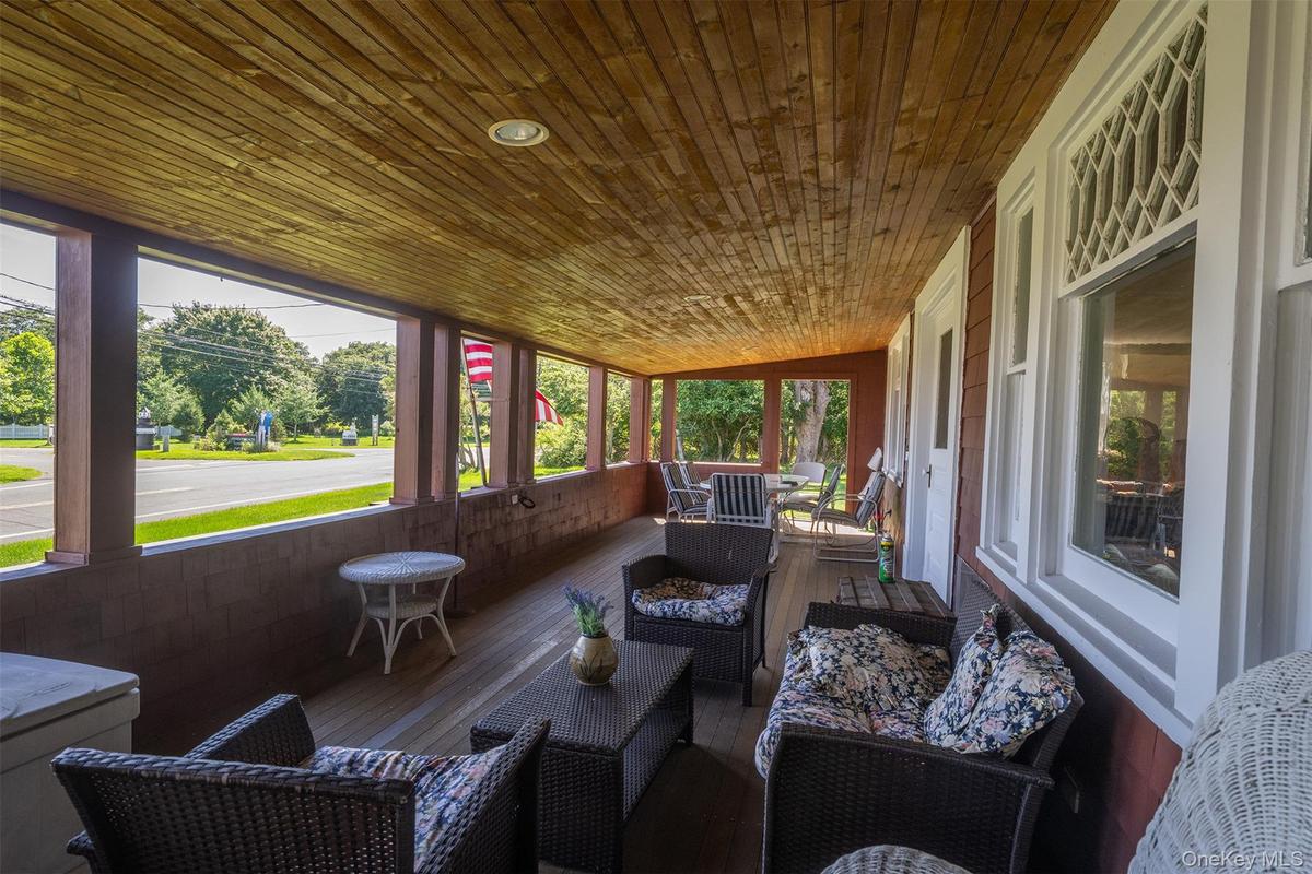 Stunning windows and views from the wide front porch.