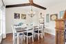 Located at the front of the house, off the kitchen and the front entry. A lovely first impression as you enter the front door.