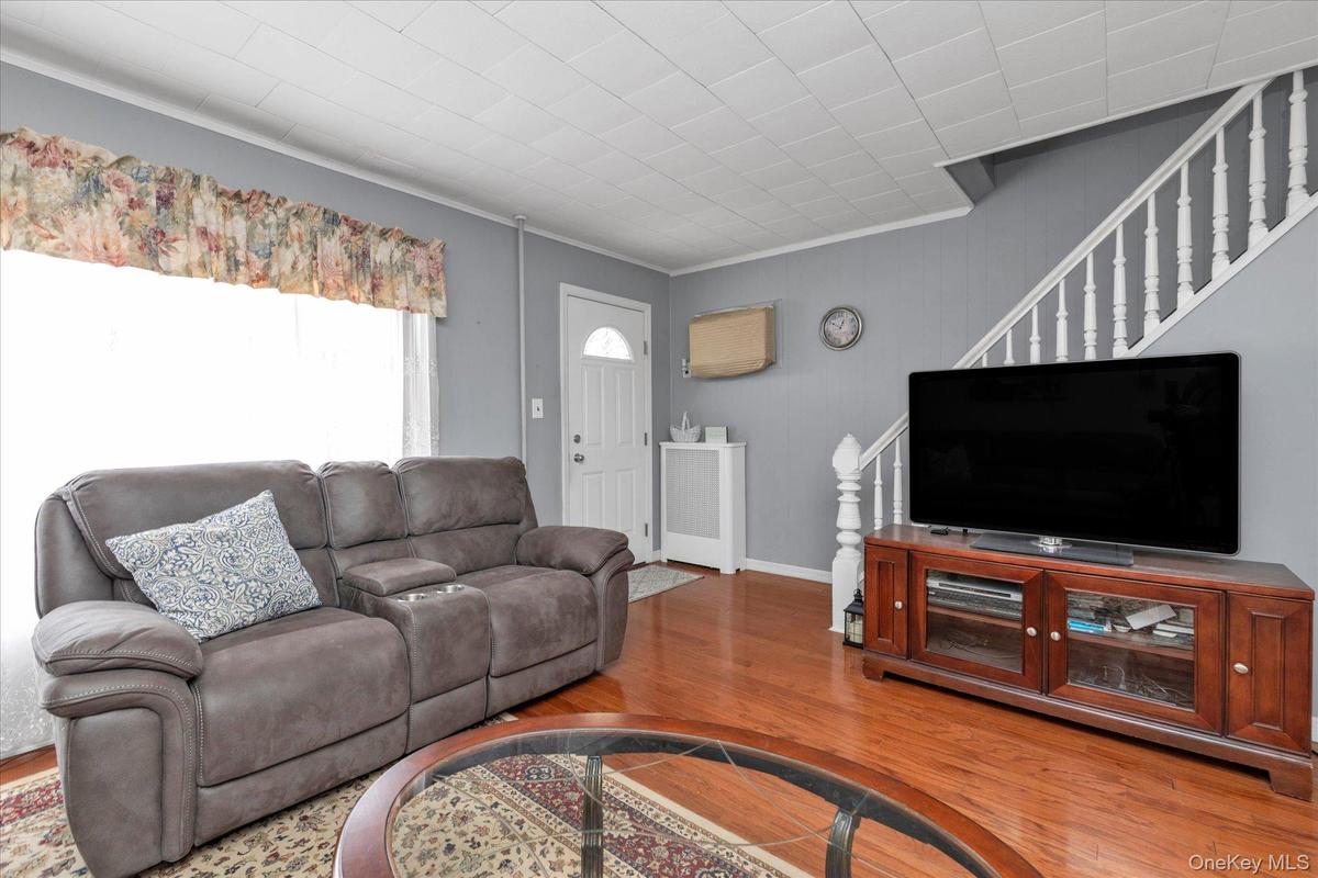 Front Living Room with Beautiful Hardwood Floors