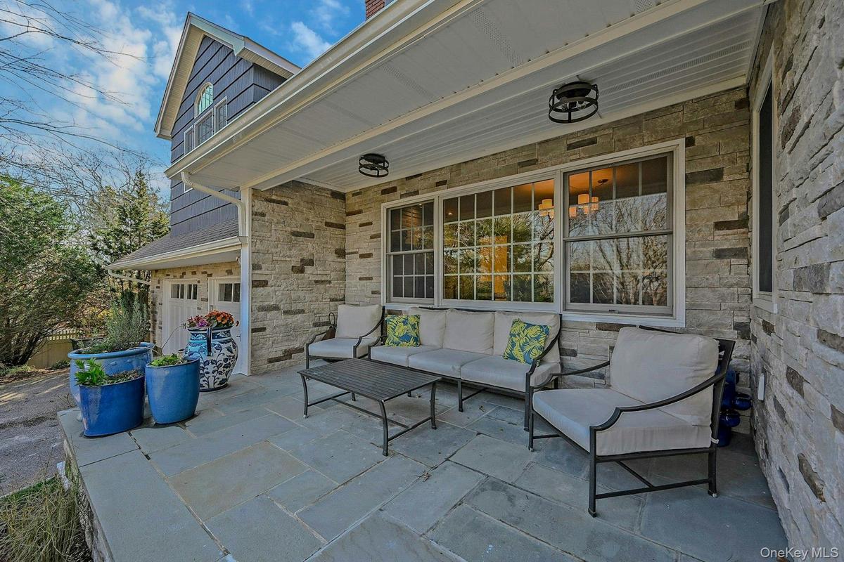 Front porch with water view