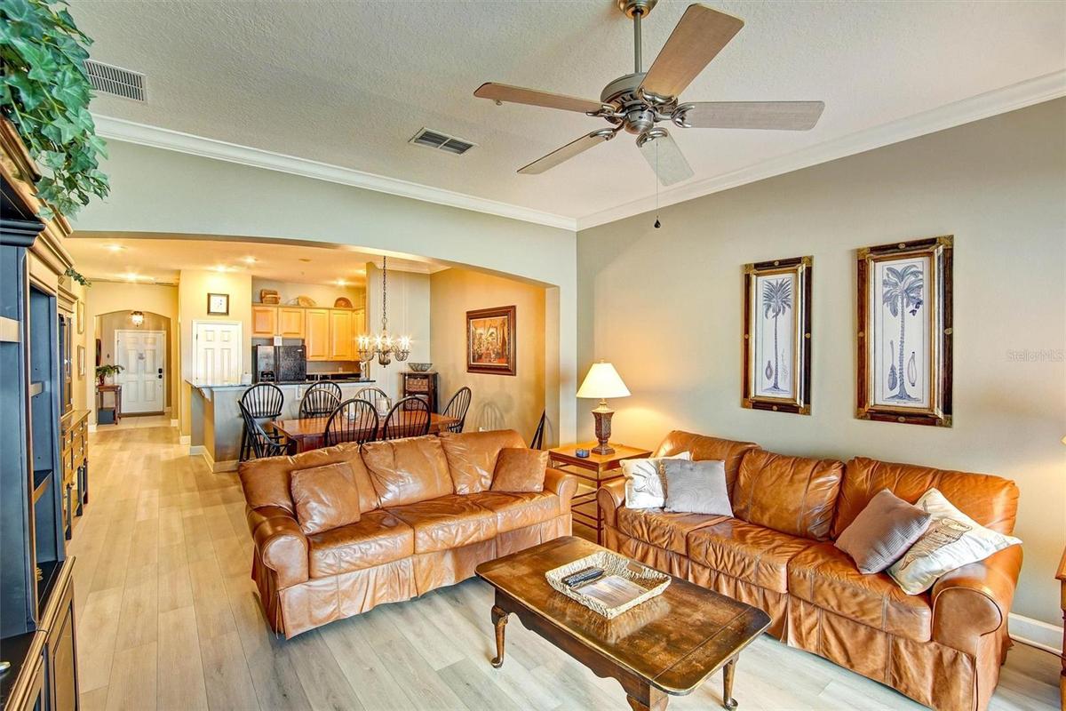 Spacious open plan.