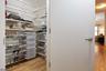 Walk-in foyer closet - sheves