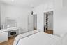 Guest bedroom has a great built in closet