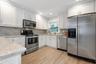 Kitchen with stainless appliances