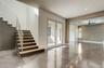 Contemporary staircase with wood treads