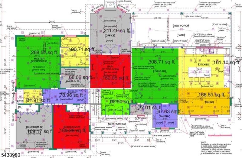 Upper levels plan