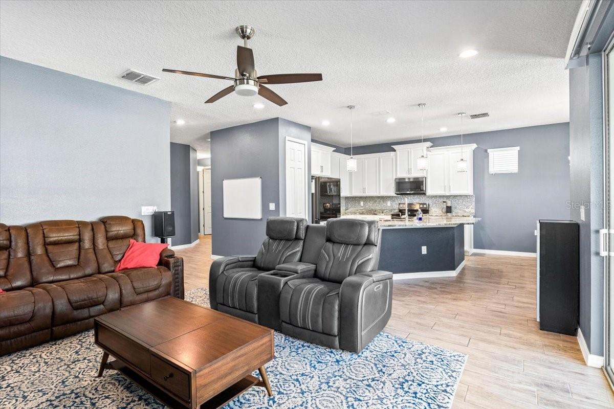 Living room to kitchen