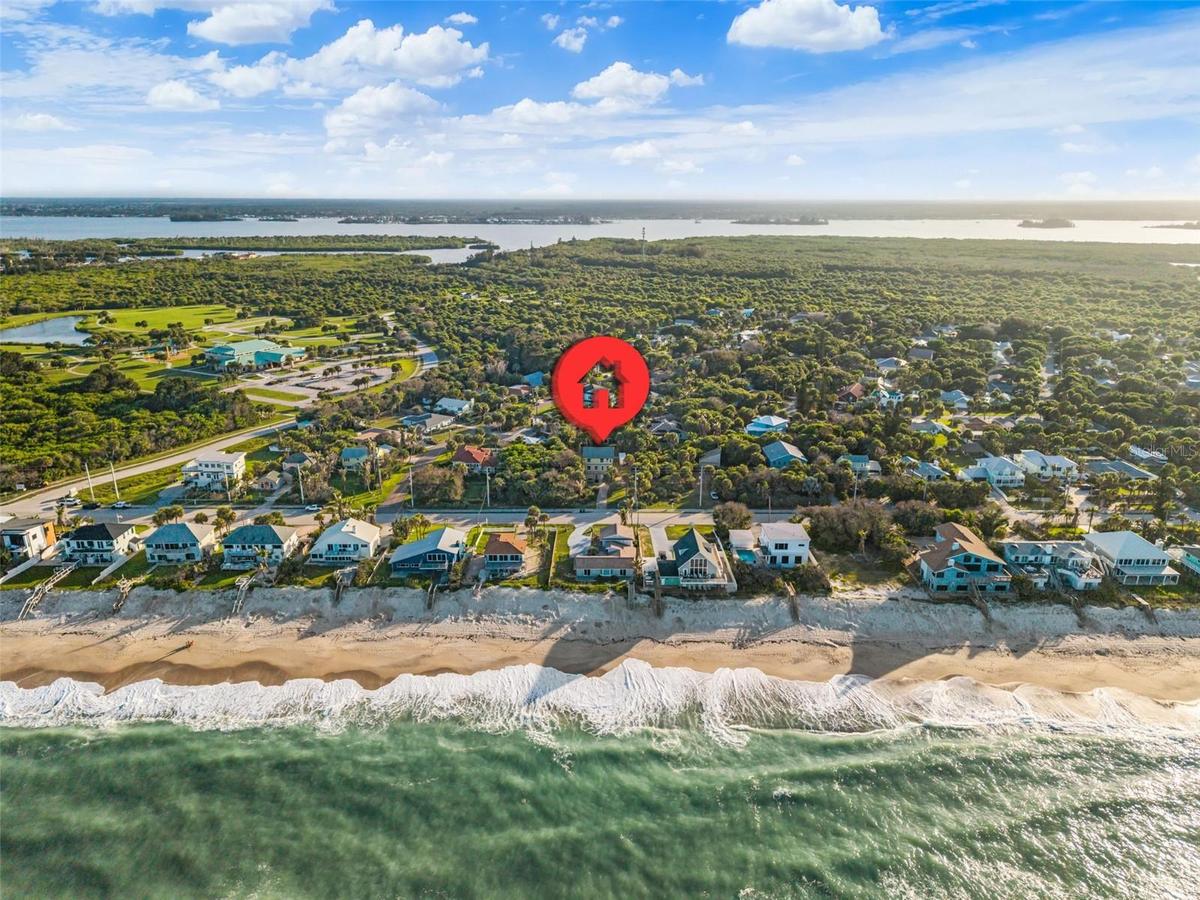 Just over 400ft from the Atlantic Ocean