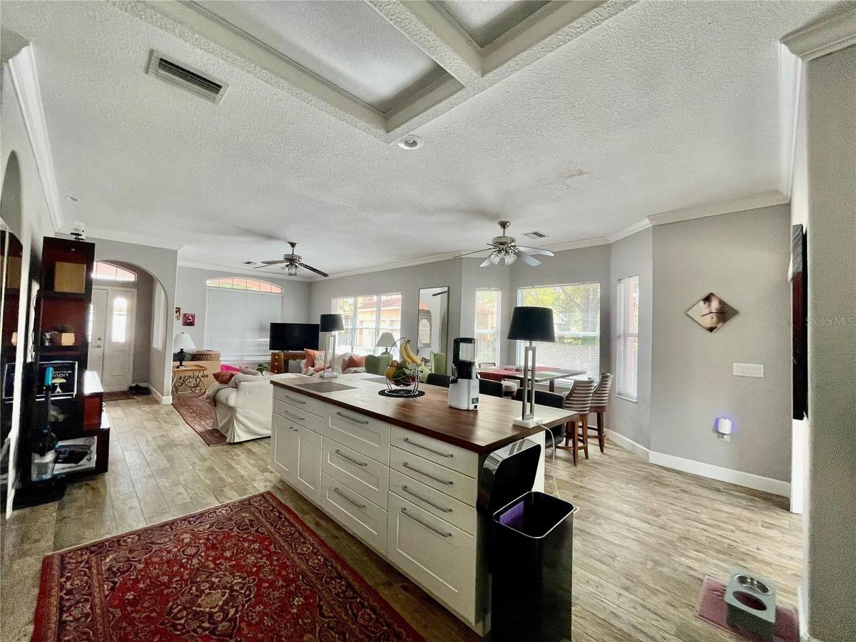 Kitchen and living room