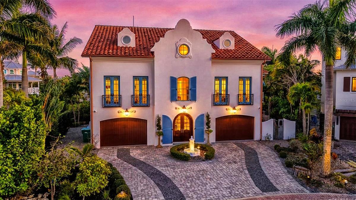 European-inspired architectural masterpiece exterior