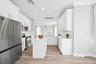 Kitchen view of built in island
