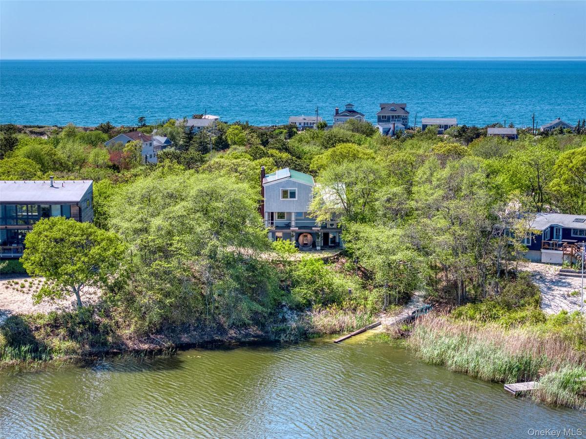 Waterfront on Great Pond with views of LI Sound.