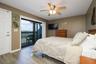 Bedroom #3 Upstairs with a sunset view balcony