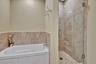 Separate shower & tub for your relaxation!