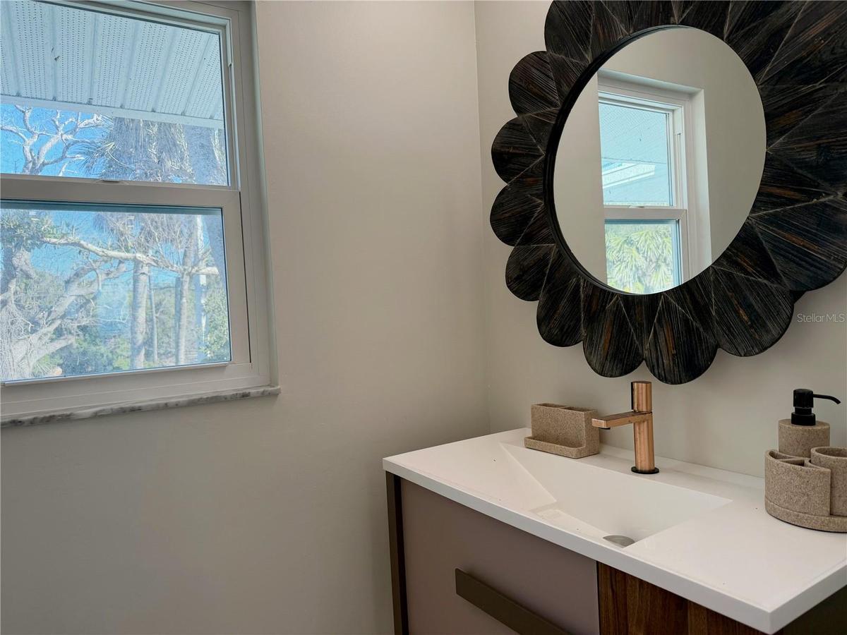 Updated powder room