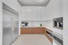 Employee kitchen connected to the private employee dining room