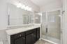 Primary bathroom with walk-in shower