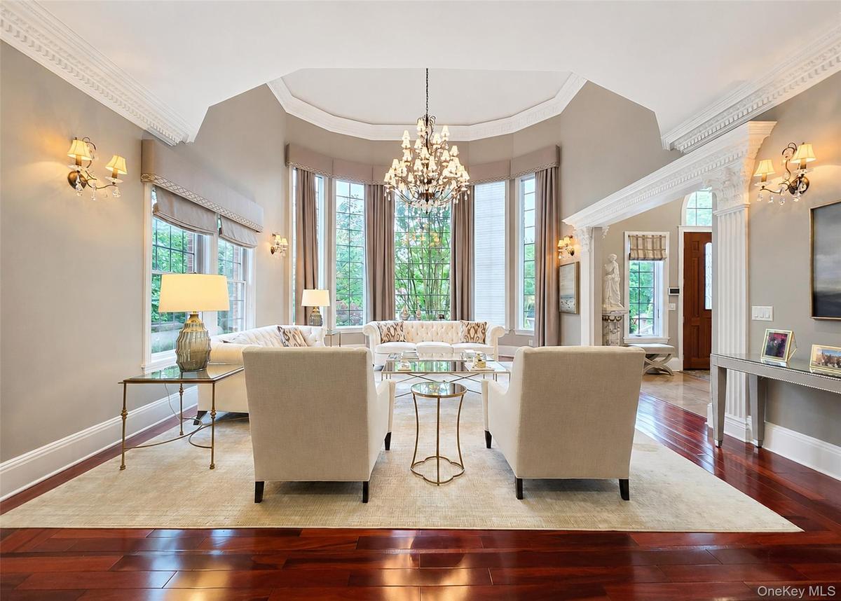 Formal Living Room Custom Designed Finishes