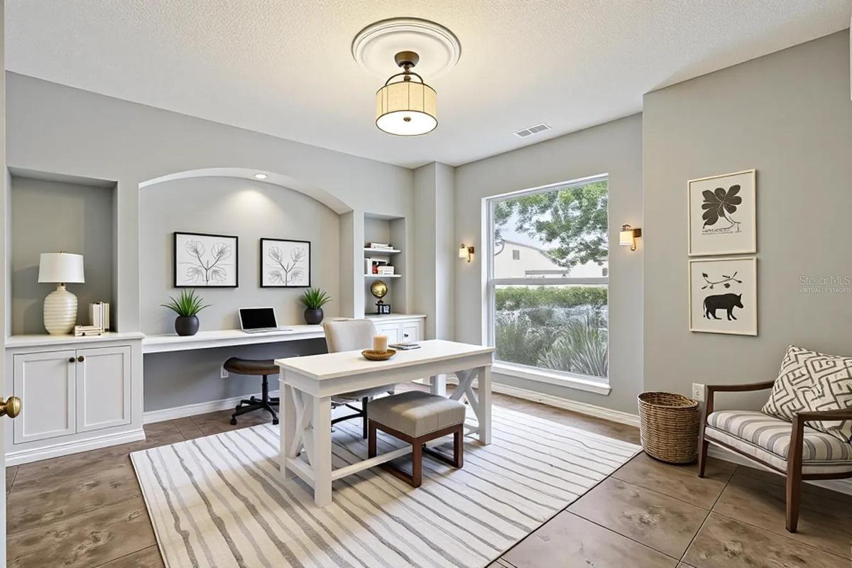 Virtually staged office