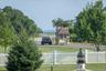 Entrance to Orient Beach State Park with a water view is directly across the street.