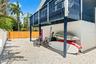 "B" Private back balcony, storage area for kayaks, bikes, paddleboards - Toys included! No batteries required!