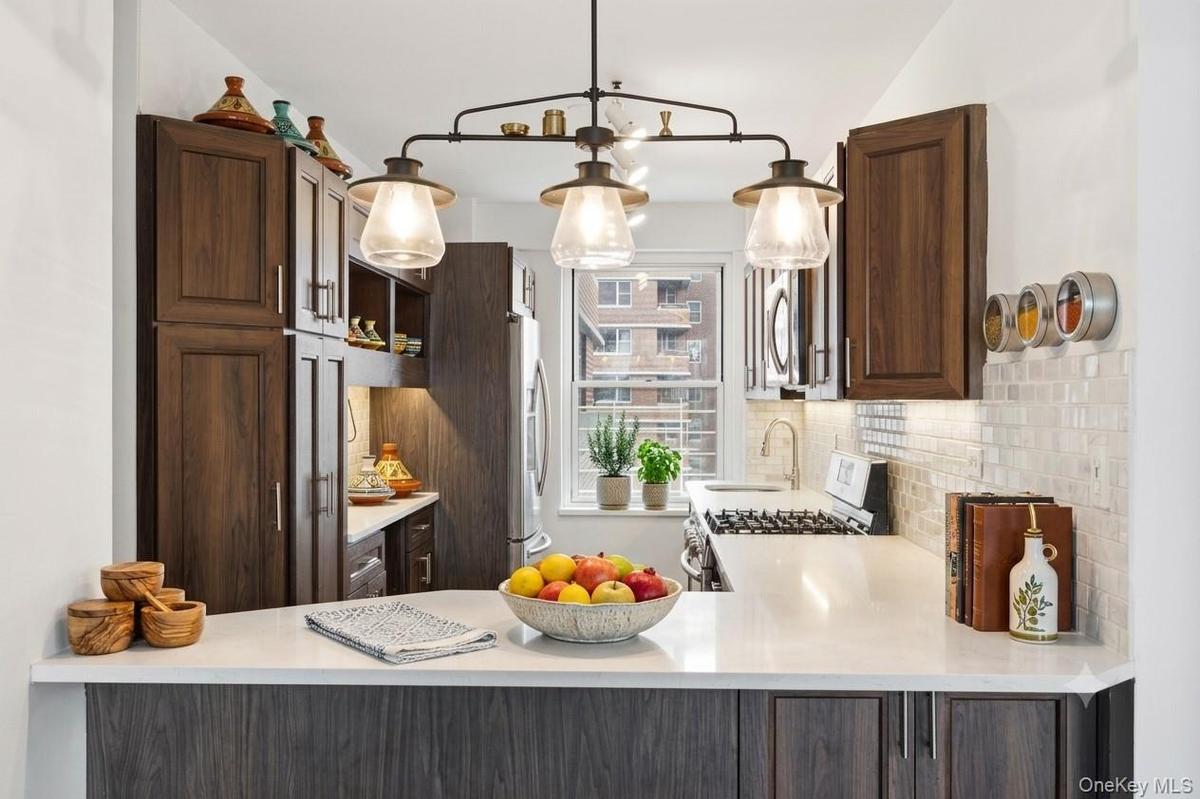 Virtually staged kitchen