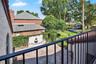 A view of the 'main courtyard' from the primary balcony - how many homes can say that?