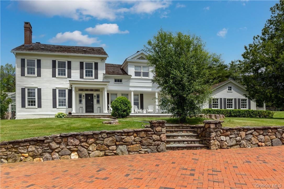 The stunning equine compound is presided over by a circa 1860 main estate masterfully renovated boasting 3,942 SF, 4 bedroom, 5 bathrooms, 11 rooms ov