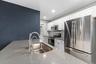 This guest suite is complete with a balcony, too