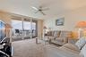 Seamless flow from living area to open water balcony