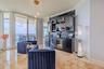 Custom Lighted Built-in Bar with Beverage Coolers