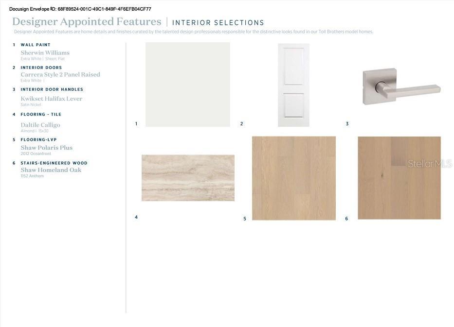 Interior finishes