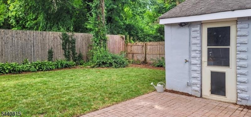 Fenced back yard