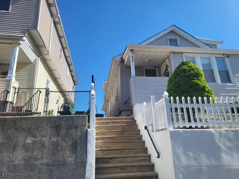 Stairs to house front