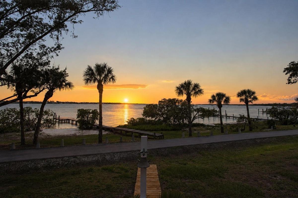 Sunset beach view